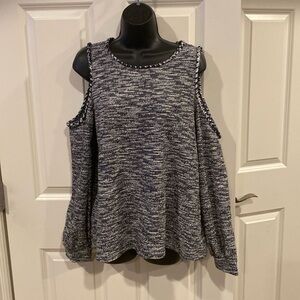Large Loft sexy shoulder long sleeve shirt. - NWT